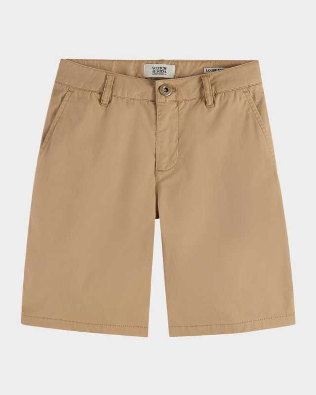 Boy's Cotton Chino Shorts, Size 6-12